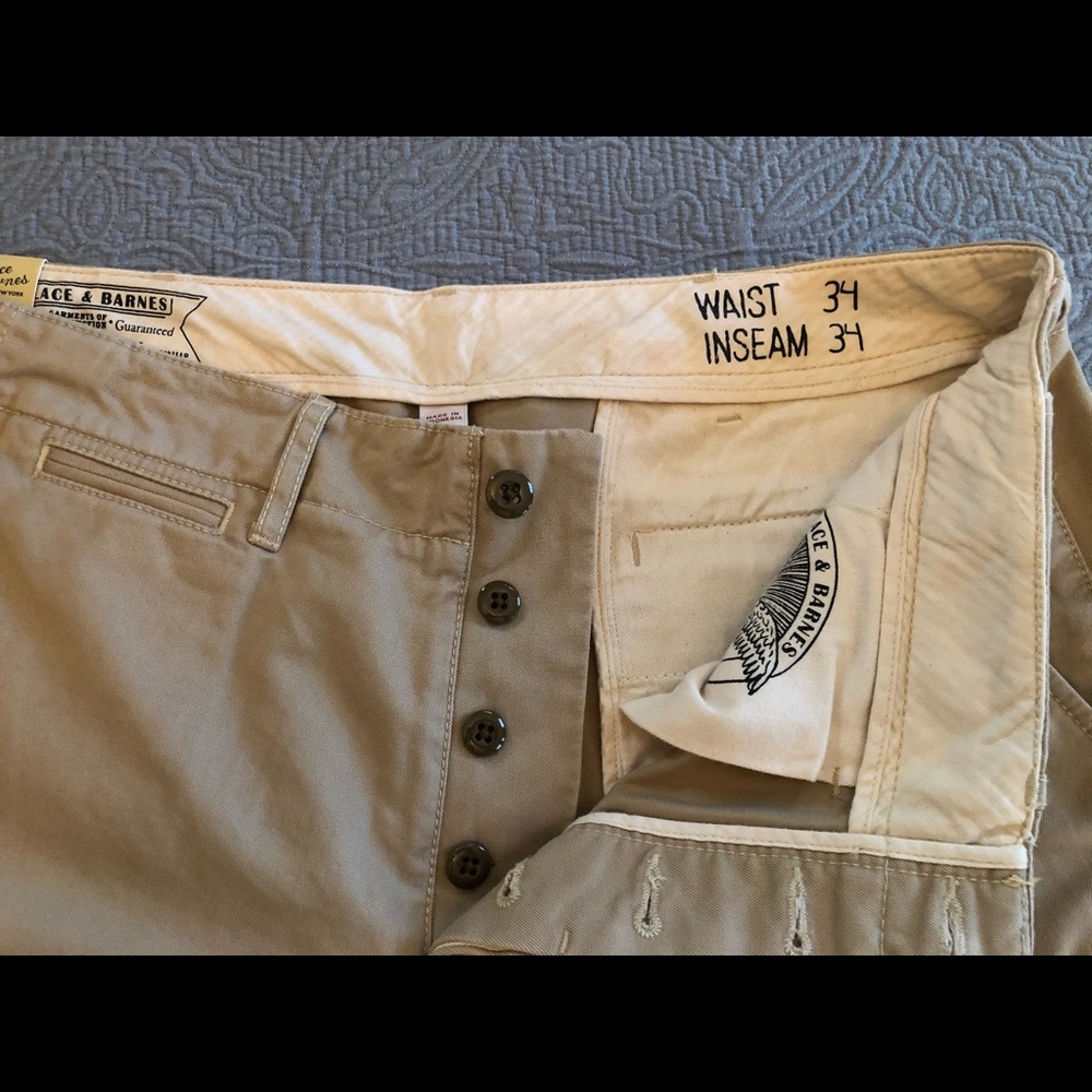 Wallace and Barnes Iconic Officers Chino Pant